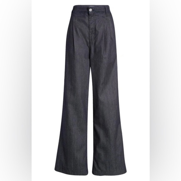 NWOT Frame Pleat Wide Leg Denim Chino in color Rinse, size 28 - Picture 1 of 7